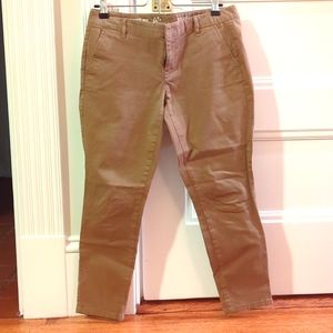 Gap cropped skinny khakis